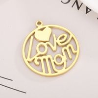 1 Piece Stainless Steel 18K Gold Plated Letter main image 1