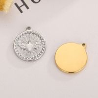 1 Piece Stainless Steel 18K Gold Plated Insect main image 4
