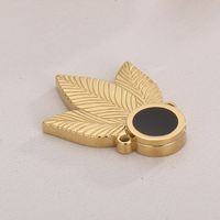 1 Piece Stainless Steel 18K Gold Plated Leaf main image 4