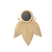 1 Piece Stainless Steel 18K Gold Plated Leaf main image 5