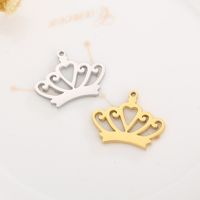1 Piece Stainless Steel 18K Gold Plated Crown main image 3