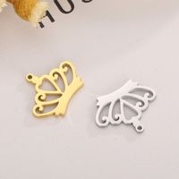 1 Piece Stainless Steel 18K Gold Plated Crown main image 1