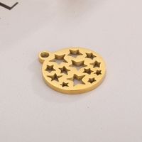 1 Piece Stainless Steel 18K Gold Plated Star main image 4