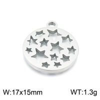 1 Piece Stainless Steel 18K Gold Plated Star sku image 1