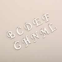 1 Piece Stainless Steel 18K Gold Plated Letter sku image 2