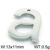 1 Piece Stainless Steel 18K Gold Plated Letter sku image 1