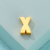 1 Piece Stainless Steel 18K Gold Plated Letter main image 4