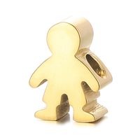1 Piece Stainless Steel 18K Gold Plated Cartoon Character Polished Beads main image 5
