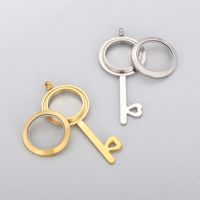 Lady Key Stainless Steel Plating Jewelry Accessories main image 1