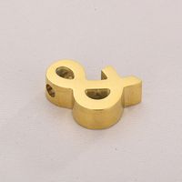 1 Piece Stainless Steel 18K Gold Plated Symbol main image 5