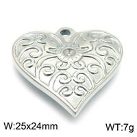 1 Piece Stainless Steel 18K Gold Plated Heart Shape sku image 1