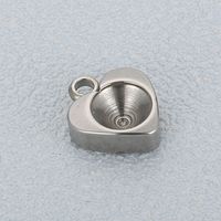 Simple Style Heart Shape Stainless Steel Jewelry Accessories main image 1
