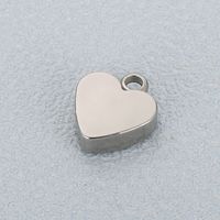 Simple Style Heart Shape Stainless Steel Jewelry Accessories main image 3