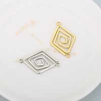 1 Piece Stainless Steel 18K Gold Plated Argyle main image 1