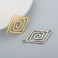 1 Piece Stainless Steel 18K Gold Plated Argyle main image 3