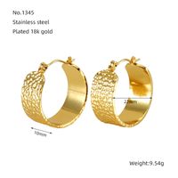1 Piece Cute Queen Bridal Solid Color Polishing Plating Stainless Steel Titanium Steel 18K Gold Plated Earrings sku image 2