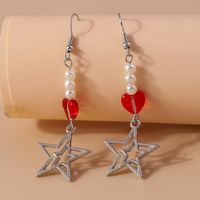 1 Pair Romantic Star Zinc Alloy Drop Earrings sku image 1