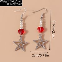 1 Pair Romantic Star Zinc Alloy Drop Earrings main image 8
