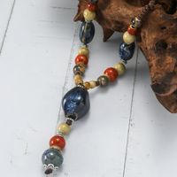 Ethnischer Stil Geometrisch Keramik Perlen Frau Halskette Mit Anhänger main image 3