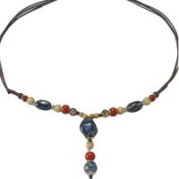 Ethnischer Stil Geometrisch Keramik Perlen Frau Halskette Mit Anhänger main image 6