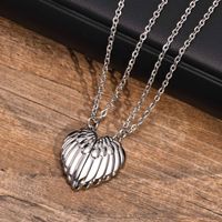 304 Stainless Steel Simple Style Patchwork Heart Shape Wings main image 8