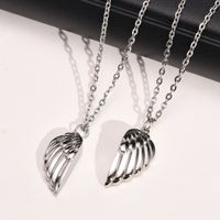 304 Stainless Steel Simple Style Patchwork Heart Shape Wings main image 9