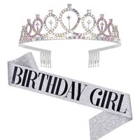New Letter Pattern Anniversary Crown Birthday Party Decorations sku image 55