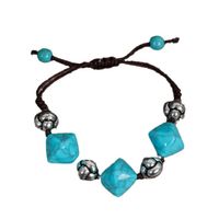 Retro Ethnic Style Geometric Turquoise Handmade Women's Bracelets Necklace main image 7