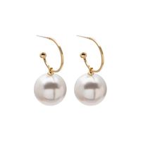 1 Pair Classic Style Round Alloy Drop Earrings sku image 2