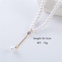 Casual Vacation Simple Style Butterfly Stainless Steel Beaded Plating Inlay Zircon 18k Gold Plated Rose Gold Plated Pendant Necklace sku image 18
