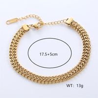 Casual Commute Butterfly Stainless Steel Plating Hollow Out Inlay Artificial Diamond 18k Gold Plated Rose Gold Plated Bracelets Necklace sku image 1