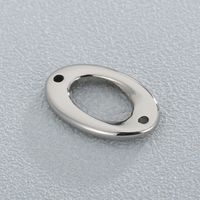 1 Stück Rostfreier Stahl Oval Einfacher Stil main image 5