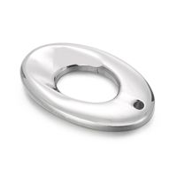1 Stück Rostfreier Stahl Oval Einfacher Stil sku image 1