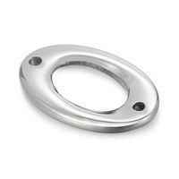 1 Stück Rostfreier Stahl Oval Einfacher Stil sku image 2