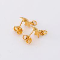 1 Pair Stainless Steel 18K Gold Plated Solid Color main image 3