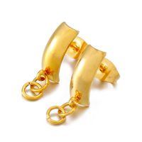 1 Pair Stainless Steel 18K Gold Plated Solid Color main image 6