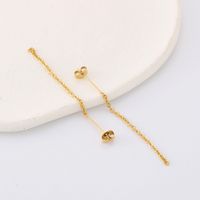 1 Pair Stainless Steel 18K Gold Plated Solid Color main image 5