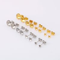 1 Pair Stainless Steel Solid Color Simple Style main image 1