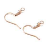 1 Pair Stainless Steel 18K Gold Plated Solid Color sku image 3