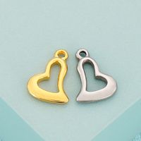 Simple Style Heart Shape Stainless Steel Plating Jewelry Accessories main image 1