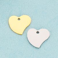 Simple Style Heart Shape Stainless Steel Plating Jewelry Accessories main image 1