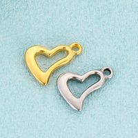 Simple Style Heart Shape Stainless Steel Plating Jewelry Accessories main image 5
