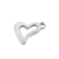 Simple Style Heart Shape Stainless Steel Plating Jewelry Accessories sku image 1