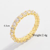 Elegant Glam Classic Style Round Sterling Silver Plating Inlay Zircon 14k Gold Plated Rose Gold Plated White Gold Plated Rings sku image 6