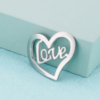 Simple Style Letter Heart Shape Stainless Steel Plating Jewelry Accessories main image 3
