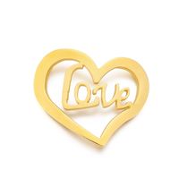 Simple Style Letter Heart Shape Stainless Steel Plating Jewelry Accessories main image 6