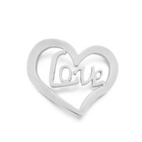 Simple Style Letter Heart Shape Stainless Steel Plating Jewelry Accessories sku image 2