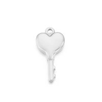 Simple Style Heart Shape Key Stainless Steel Plating Jewelry Accessories sku image 4