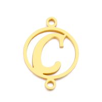 Fashion Letter Stainless Steel Plating Jewelry Accessories sku image 3