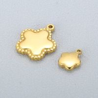 Simple Style Flower Stainless Steel Plating Jewelry Accessories main image 1